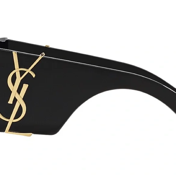 Saint Laurent Dark Sunglasses with Silver Accents - Picture 6 of 8